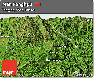 Satellite 3D Map of Mān Panghpü