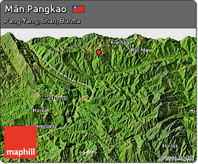 Satellite 3D Map of Mān Pangkao