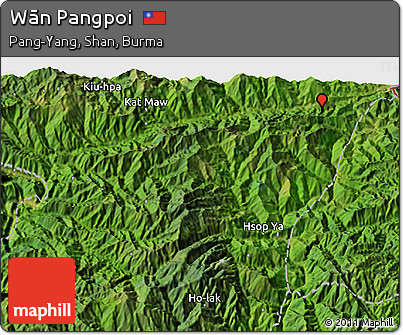 Satellite 3D Map of Wān Pangpoi