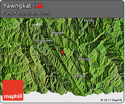 Satellite 3D Map of Yawngkat