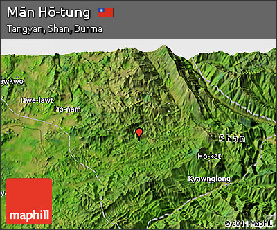 Satellite 3D Map of Mān Hō-tung