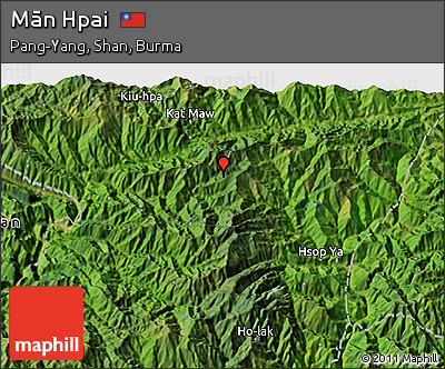 Satellite 3D Map of Mān Hpai