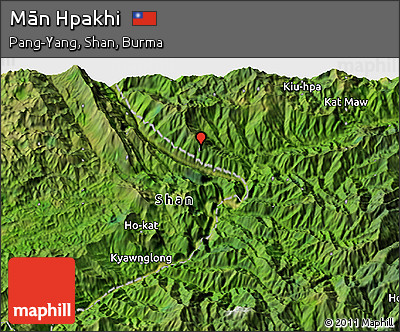 Satellite 3D Map of Mān Hpakhi