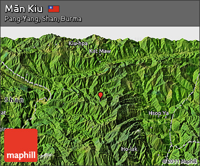 Satellite 3D Map of Mān Kiu