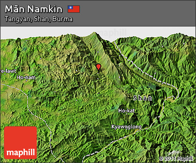 Satellite 3D Map of Mān Namkin