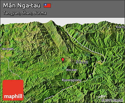 Satellite 3D Map of Mān Nga-taü