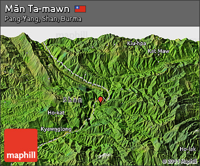 Satellite 3D Map of Mān Ta-mawn