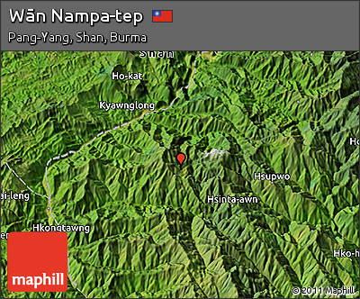 Satellite 3D Map of Wān Nampa-tep