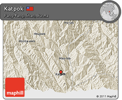Shaded Relief 3D Map of Katpok