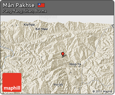Shaded Relief 3D Map of Mān Pakhse