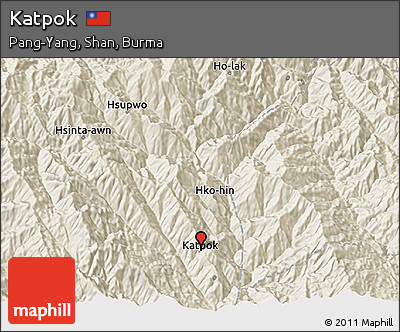 Shaded Relief 3D Map of Katpok