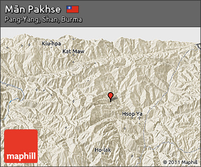 Shaded Relief 3D Map of Mān Pakhse