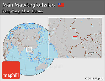 Gray Location Map of Mān Mawkngio-hsiao