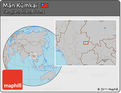 Gray Location Map of Mān Kūmkai