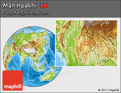 Physical Location Map of Mān Hpakhi