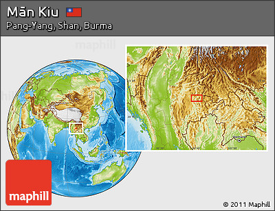 Physical Location Map of Mān Kiu