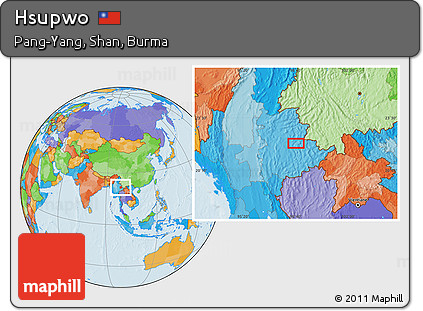 Political Location Map of Hsupwo