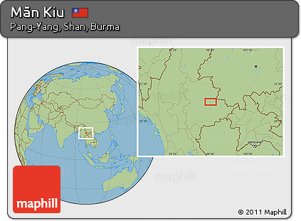Savanna Style Location Map of Mān Kiu