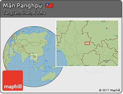 Savanna Style Location Map of Mān Panghpü