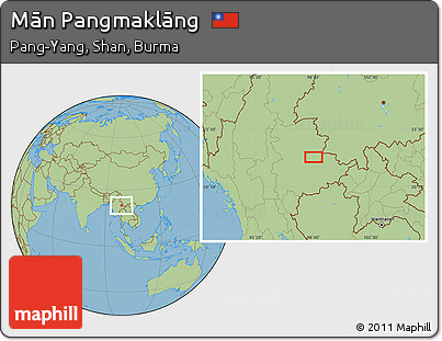 Savanna Style Location Map of Mān Pangmaklāng