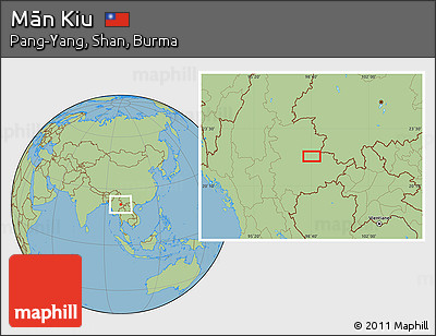 Savanna Style Location Map of Mān Kiu