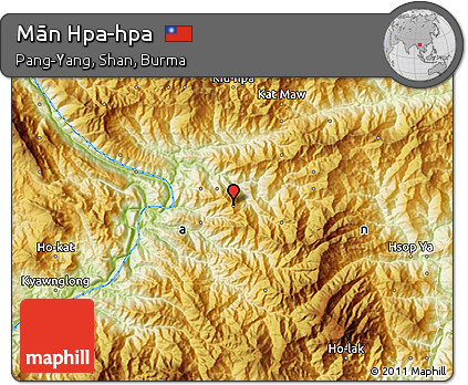 Physical Map of Mān Hpa-hpa