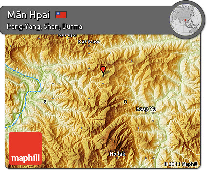 Physical Map of Mān Hpai