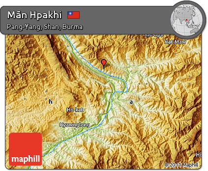Physical Map of Mān Hpakhi