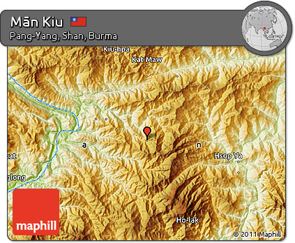 Physical Map of Mān Kiu