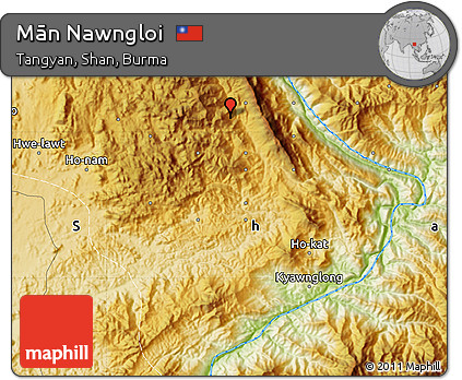 Physical Map of Mān Nawngloi