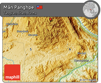 Physical Map of Mān Panghpe