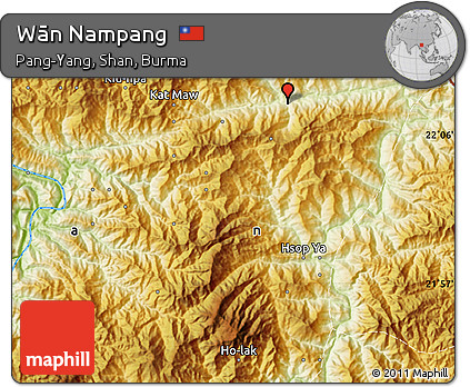 Physical Map of Wān Nampang