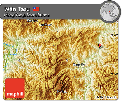 Physical Map of Wān Tasu