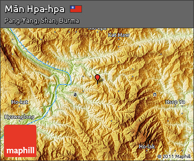 Physical Map of Mān Hpa-hpa