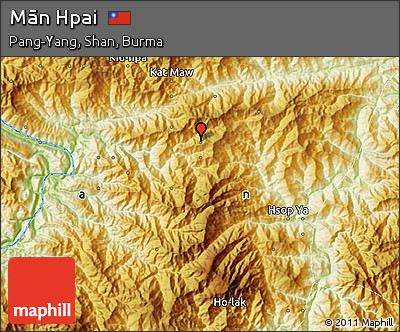 Physical Map of Mān Hpai