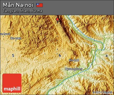 Physical Map of Mān Na-noi