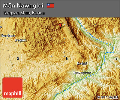 Physical Map of Mān Nawngloi
