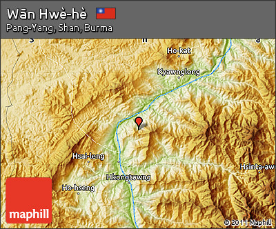 Physical Map of Wān Hwè-hè