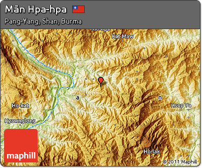 Physical Map of Mān Hpa-hpa