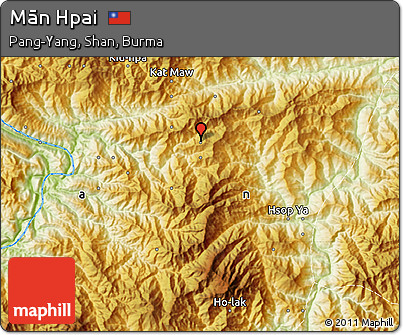 Physical Map of Mān Hpai