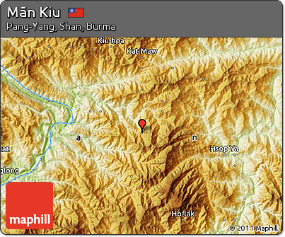 Physical Map of Mān Kiu