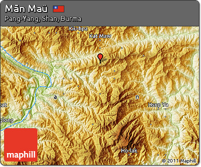 Physical Map of Mān Maü