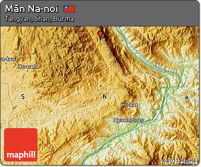 Physical Map of Mān Na-noi