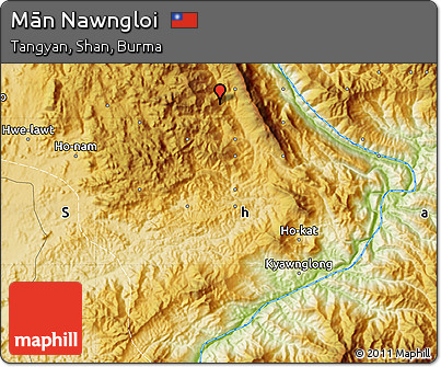 Physical Map of Mān Nawngloi