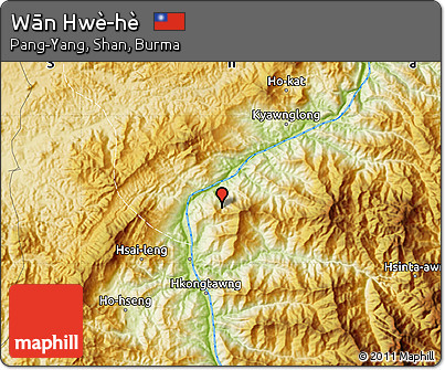 Physical Map of Wān Hwè-hè