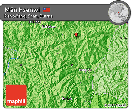 Political Map of Mān Hsenwi