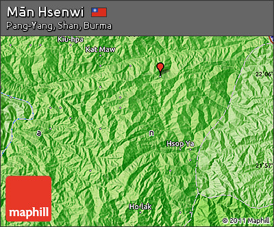Political Map of Mān Hsenwi