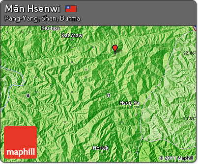 Political Map of Mān Hsenwi