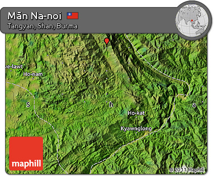 Satellite Map of Mān Na-noi
