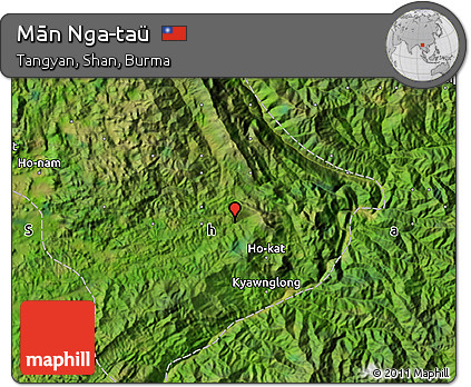 Satellite Map of Mān Nga-taü